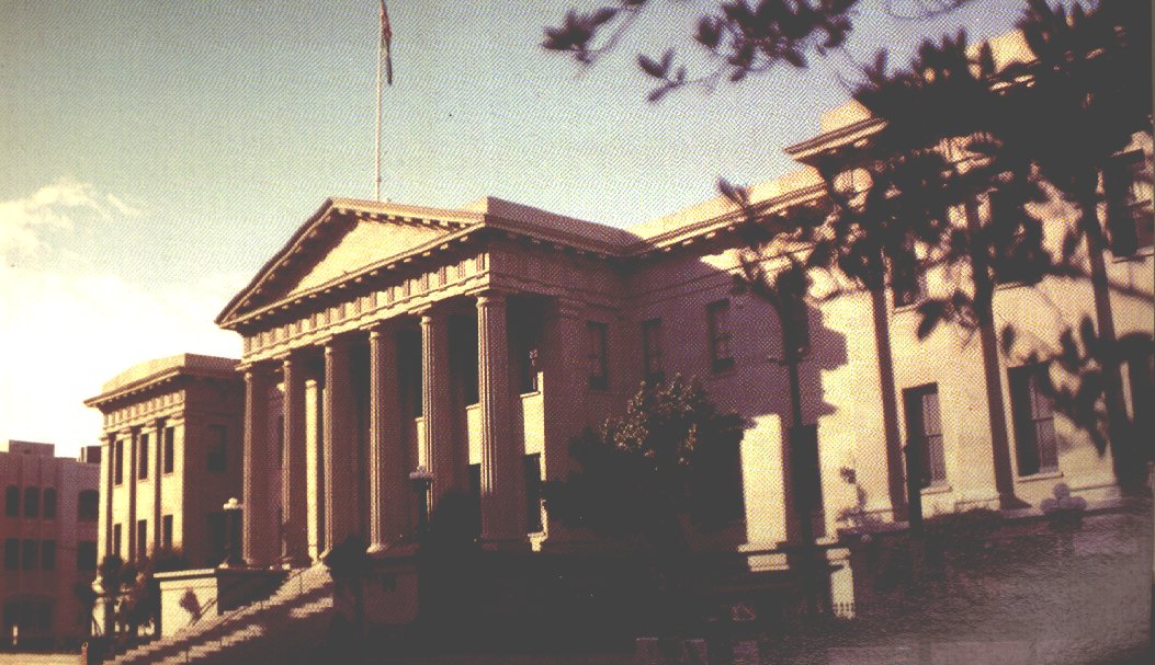 from an old post card, photo of the old San Francisco Mint, CA